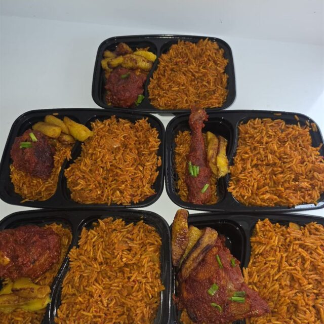 Jollof rice with chicken